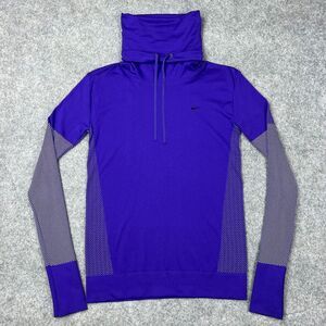 Nike Shirt Womens‎ Small Purple Infinity Funnel Neck Long Sleeve Performance Run